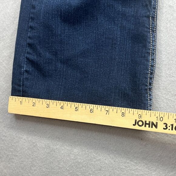 Wrangler Jeans Womens 15 / 16 32" Blue Denim Booty Up Technology Bootcut 10MWZBR - Picture 12 of 13